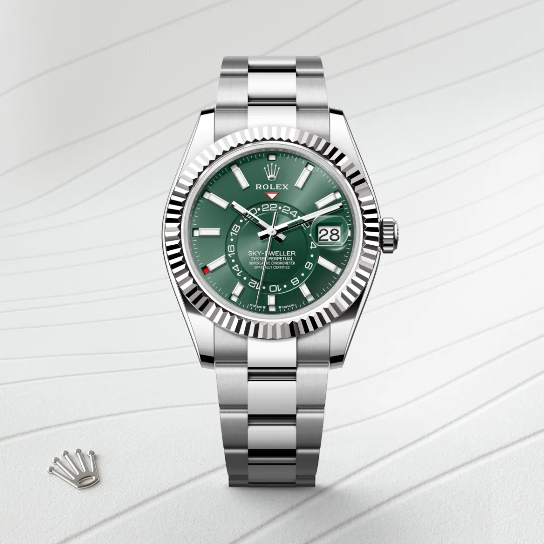 Rolex Sky-Dweller腕錶白色黃金鋼(蠔式鋼與白色黃金的組合)款,M336934-0001 | 正泰鐘錶