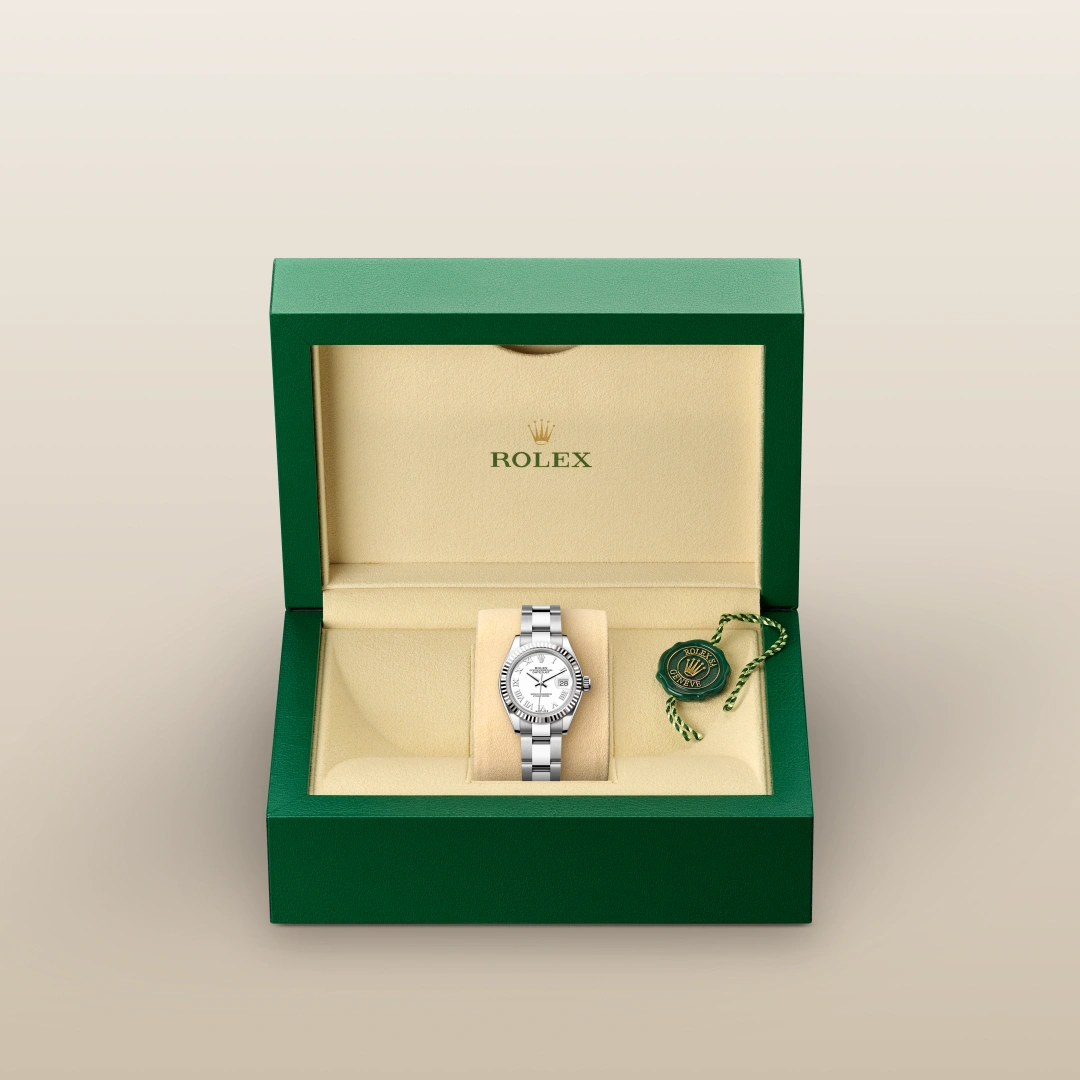 Rolex Lady-Datejust腕錶白色黃金鋼（蠔式鋼與白色黃金的組合）款，M279174-0020 | 正泰鐘錶