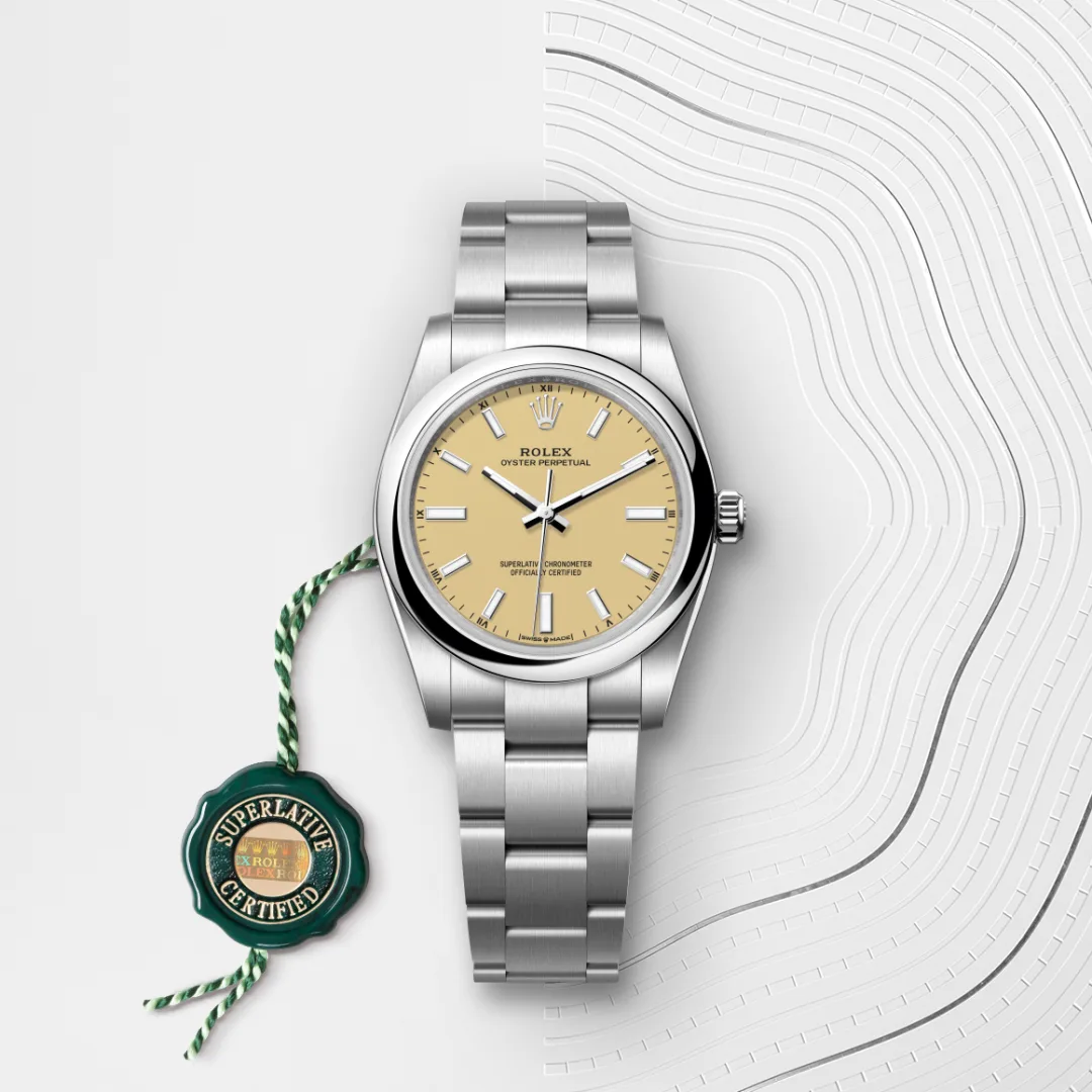 Rolex Oyster Perpetual 34腕錶蠔式鋼款，M124200-0007 | 正泰鐘錶