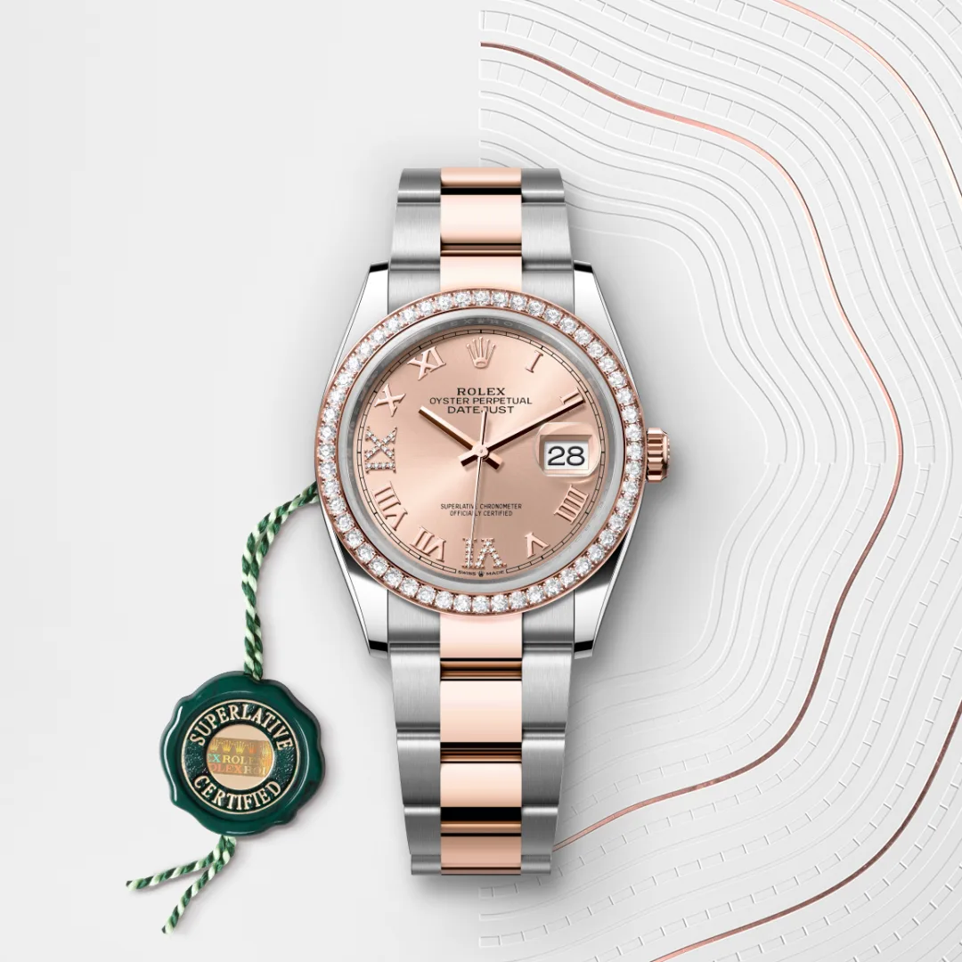 Rolex Datejust 36腕錶永恒玫瑰金鋼(蠔式鋼與永恒玫瑰金的組合)款,M126281RBR-0016 | 正泰鐘錶