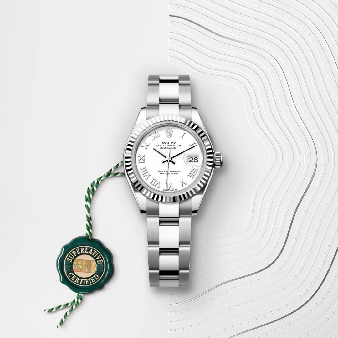 Rolex Lady-Datejust腕錶白色黃金鋼（蠔式鋼與白色黃金的組合）款，M279174-0020 | 正泰鐘錶