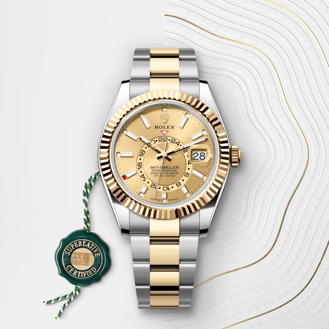 Rolex Sky-Dweller腕錶黃金鋼(蠔式鋼與黃金的組合)款,M336933-0001 | 正泰鐘錶