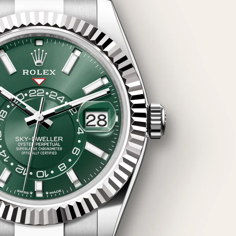 Rolex Sky-Dweller腕錶白色黃金鋼(蠔式鋼與白色黃金的組合)款,M336934-0001 | 正泰鐘錶