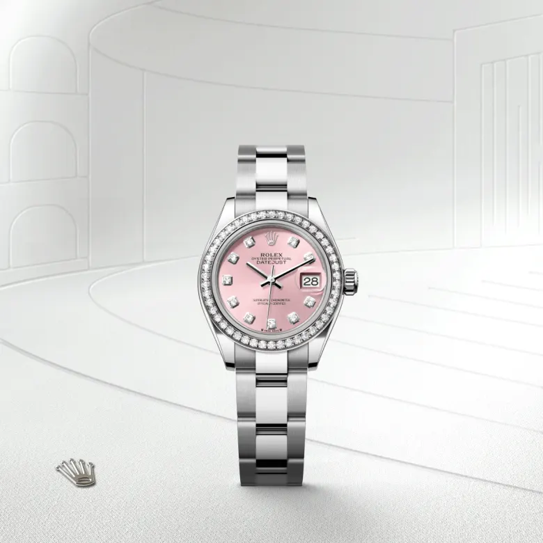 Rolex Lady-Datejust腕錶白色黃金鋼(蠔式鋼與白色黃金的組合)款,M279384RBR-0004 | 正泰鐘錶