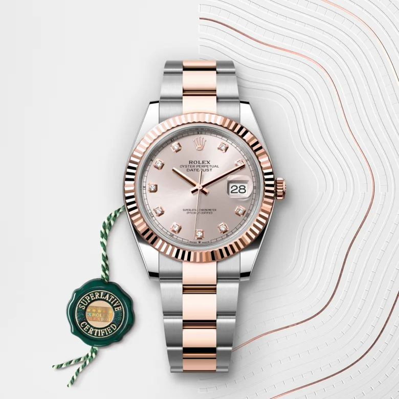 Rolex Datejust 41腕錶永恒玫瑰金鋼（蠔式鋼與永恒玫瑰金的組合）款，M126331-0007 | 正泰鐘錶