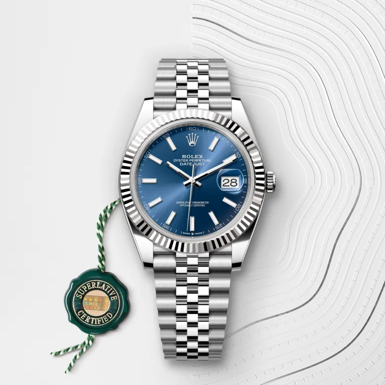 Rolex Datejust 41腕錶白色黃金鋼（蠔式鋼與白色黃金的組合）款，M126334-0002 | 正泰鐘錶