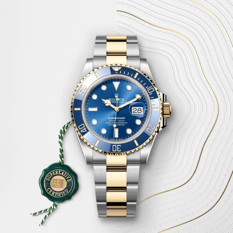Rolex Submariner Date腕錶黃金鋼（蠔式鋼與黃金的組合）款，M126613LB-0002 | 正泰鐘錶