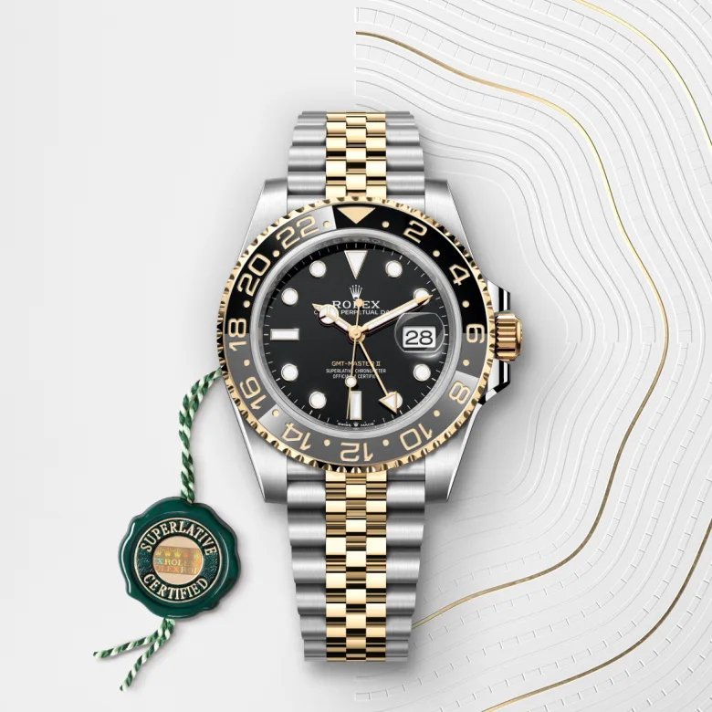 Rolex GMT-Master II腕錶黃金鋼(蠔式鋼與黃金的組合)款,M126713GRNR-0001 | 正泰鐘錶