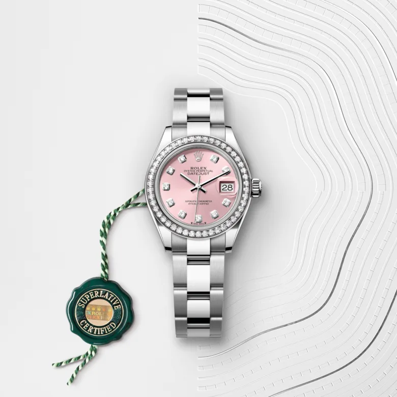 Rolex Lady-Datejust腕錶白色黃金鋼(蠔式鋼與白色黃金的組合)款,M279384RBR-0004 | 正泰鐘錶