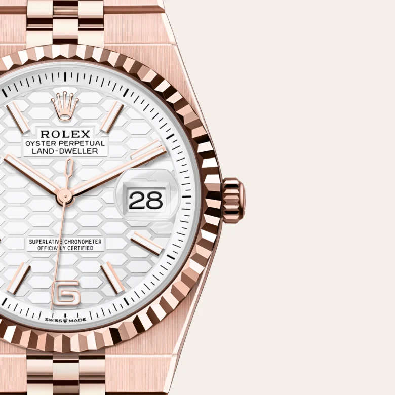 Rolex Land-Dweller 36腕錶18K永恒玫瑰金款，M127235-0001 | 正泰鐘錶