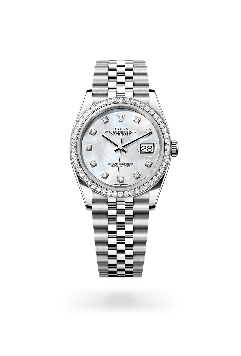 Rolex Datejust 36腕錶白色黃金鋼（蠔式鋼與白色黃金的組合）款，M126284RBR-0011 | 正泰鐘錶