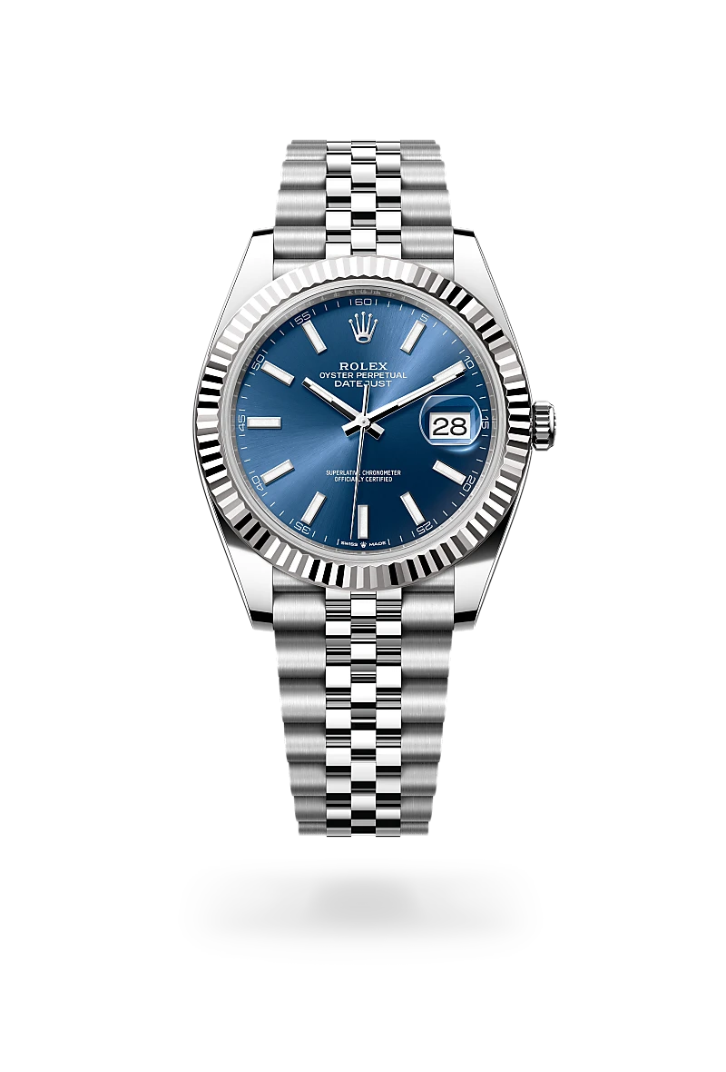 Rolex Datejust 41腕錶白色黃金鋼（蠔式鋼與白色黃金的組合）款，M126334-0002 | 正泰鐘錶