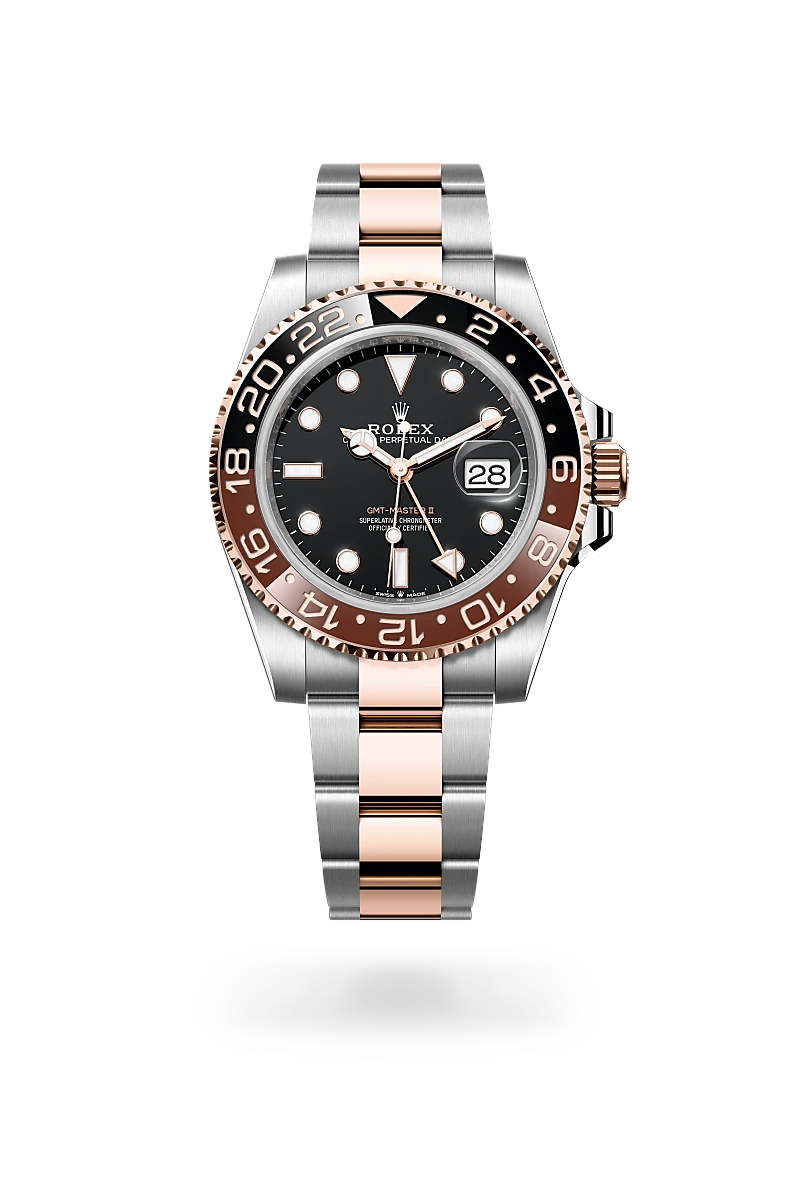 Rolex GMT-Master II 腕錶 蠔式,40毫米,永恒玫瑰金及蠔式鋼,M126711CHNR-0002 | 正泰鐘錶