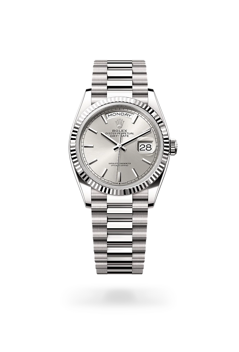 Rolex Day-Date 36 腕錶 蠔式,36毫米,白色黃金,M128239-0005 | 正泰鐘錶