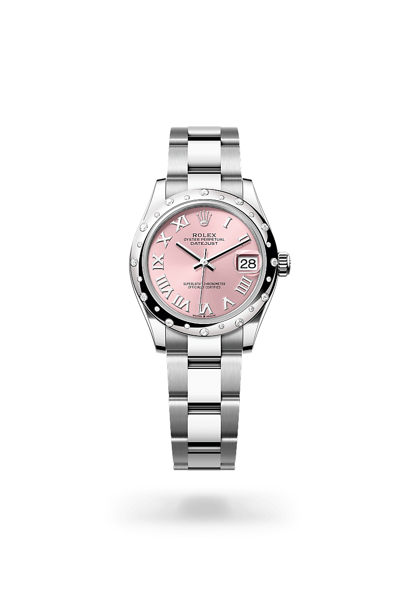 Rolex Datejust 31 腕錶 蠔式,31毫米,鑽石、白色黃金及蠔式鋼,M278344RBR-0021 | 正泰鐘錶