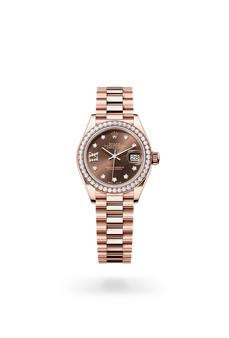 Rolex Lady-Datejust 腕錶 蠔式,28毫米,鑽石及永恒玫瑰金,M279135RBR-0001 | 正泰鐘錶