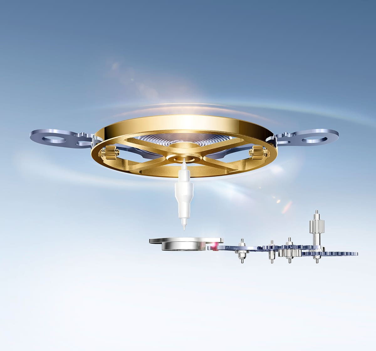 7135型機芯<br>先進的游絲擺輪 - 正泰鐘錶