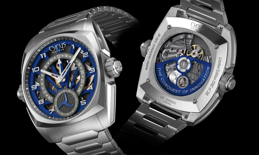 「KLEPCYS GMT 海洋藍」腕錶，每個顏色及錶帶版本僅 38 件限量生產。