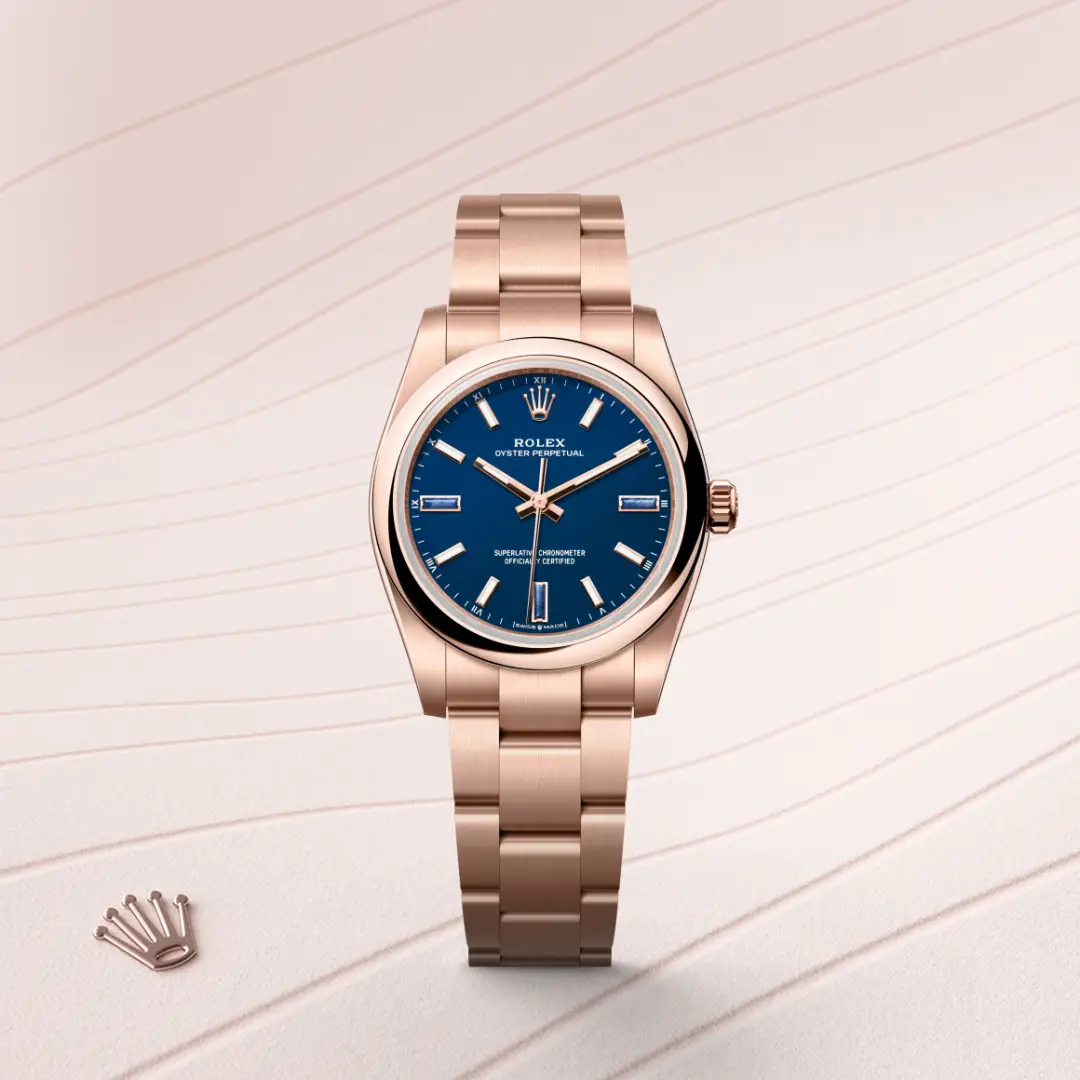 Rolex Oyster Perpetual 34腕錶18K永恒玫瑰金款，M124205-0002 | 正泰鐘錶