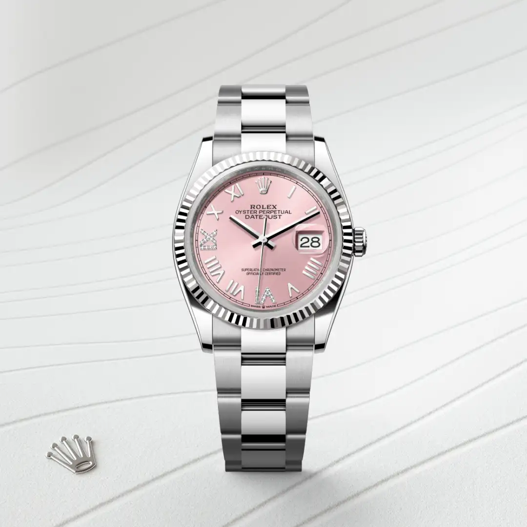 Rolex Datejust 36腕錶白色黃金鋼(蠔式鋼與白色黃金的組合)款,M126234-0066 | 正泰鐘錶
