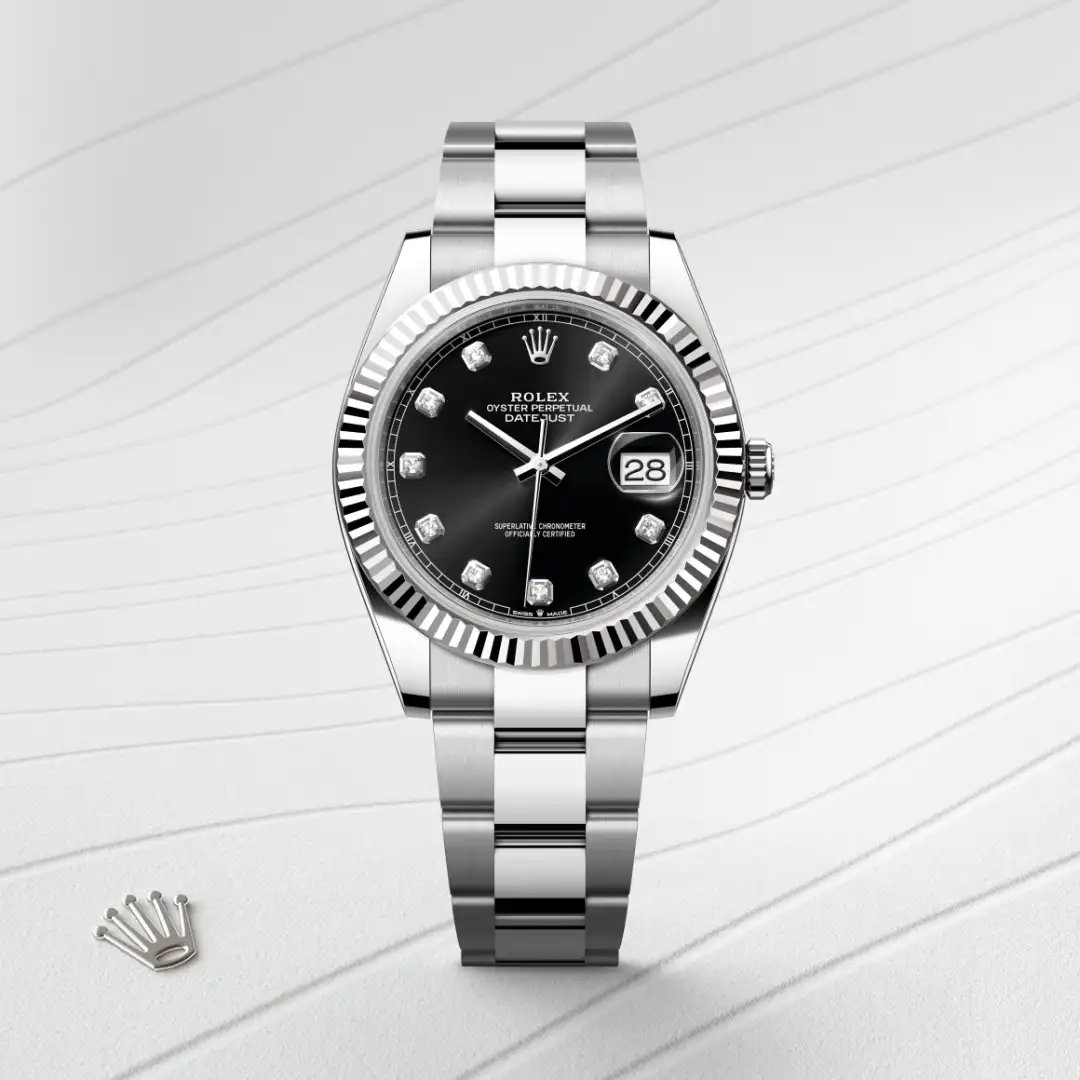 Rolex Datejust 41腕錶白色黃金鋼（蠔式鋼與白色黃金的組合）款，M126334-0011 | 正泰鐘錶