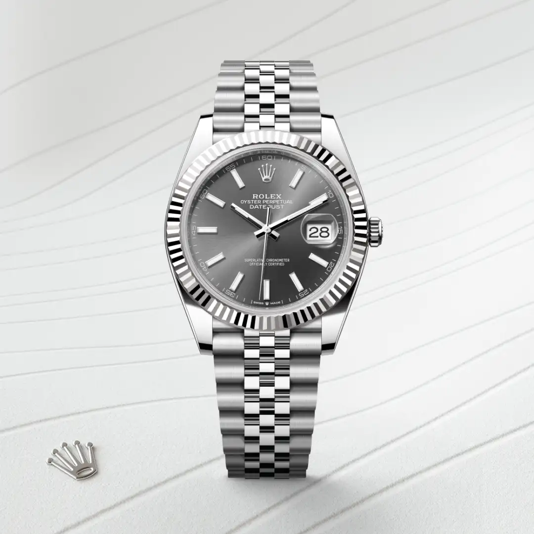 Rolex Datejust 41腕錶白色黃金鋼（蠔式鋼與白色黃金的組合）款，M126334-0014 | 正泰鐘錶