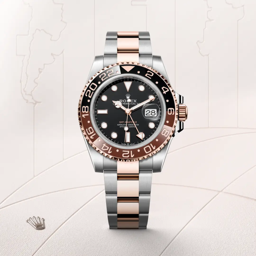 Rolex GMT-Master II腕錶永恒玫瑰金鋼(蠔式鋼與永恒玫瑰金的組合)款,M126711CHNR-0002 | 正泰鐘錶