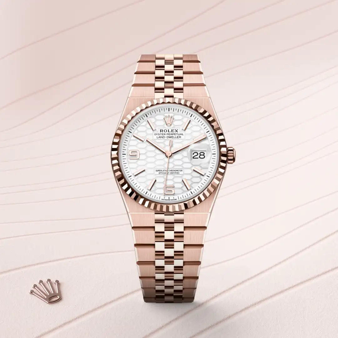 Rolex Land-Dweller 36腕錶18K永恒玫瑰金款，M127235-0001 | 正泰鐘錶