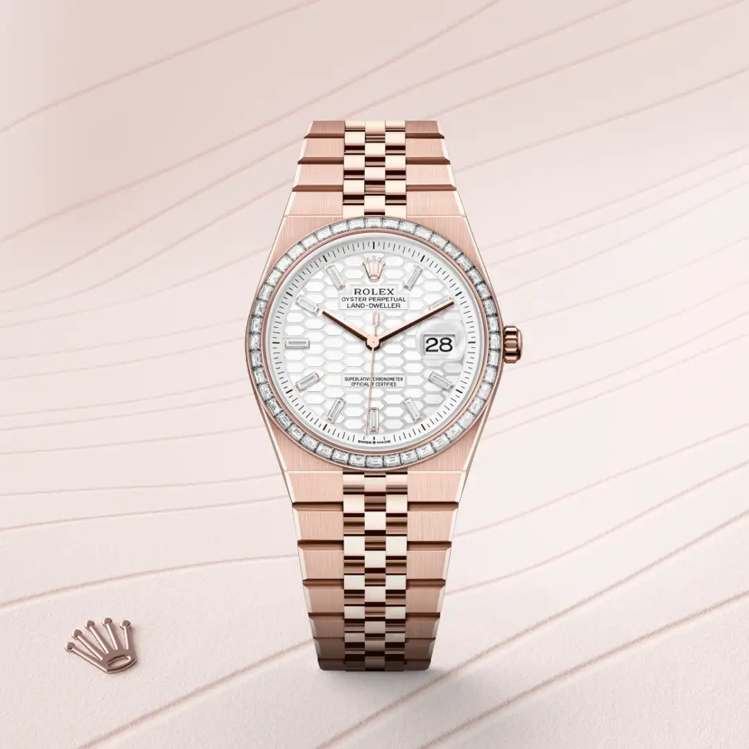 Rolex Land-Dweller 36腕錶18K永恒玫瑰金款，M127285TBR-0002 | 正泰鐘錶