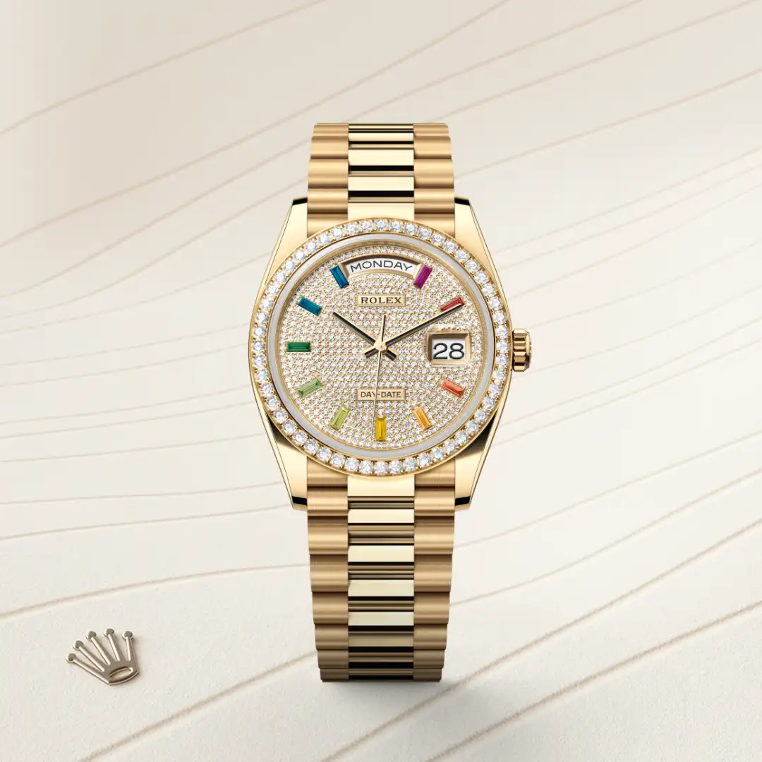 Rolex Day-Date 36腕錶18K黃金款，M128348RBR-0030 | 正泰鐘錶
