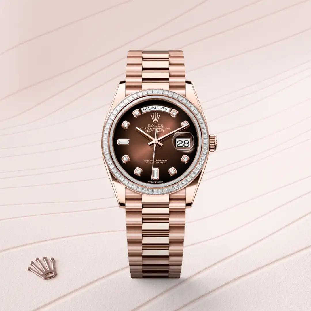 Rolex Day-Date 36腕錶18K永恒玫瑰金款，M128395TBR-0004 | 正泰鐘錶