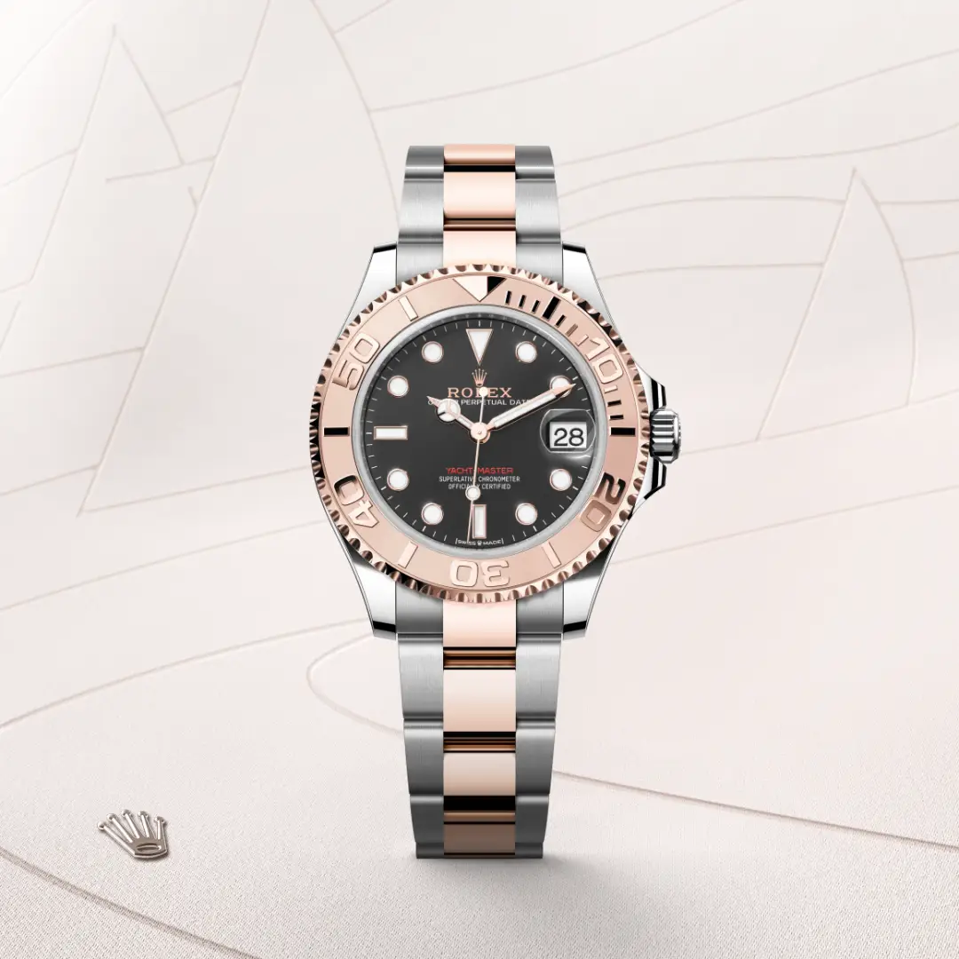 Rolex Yacht-Master 37腕錶永恒玫瑰金鋼(蠔式鋼與永恒玫瑰金的組合)款,M268621-0004 | 正泰鐘錶