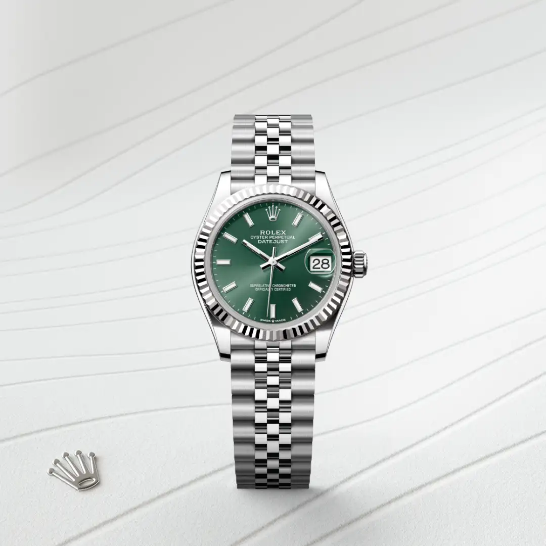 Rolex Datejust 31腕錶白色黃金鋼（蠔式鋼與白色黃金的組合）款，M278274-0018 | 正泰鐘錶