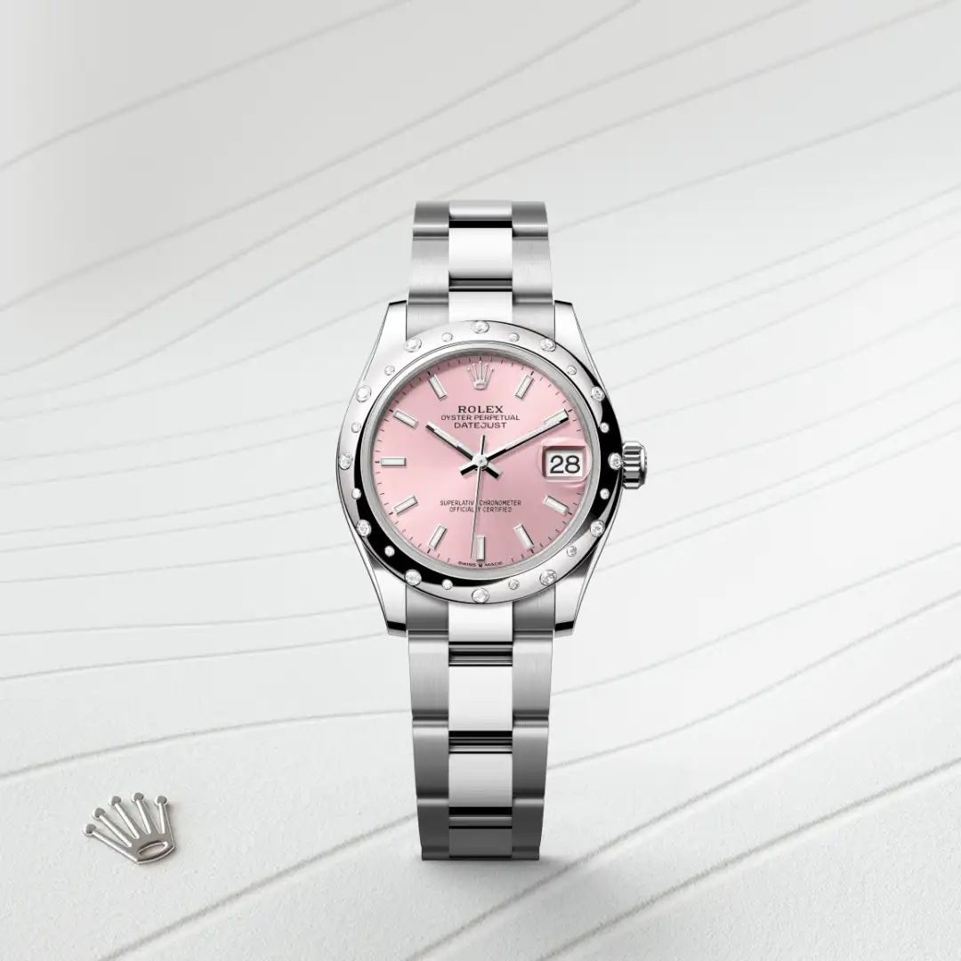 Rolex Datejust 31腕錶白色黃金鋼（蠔式鋼與白色黃金的組合）款，M278344RBR-0015 | 正泰鐘錶