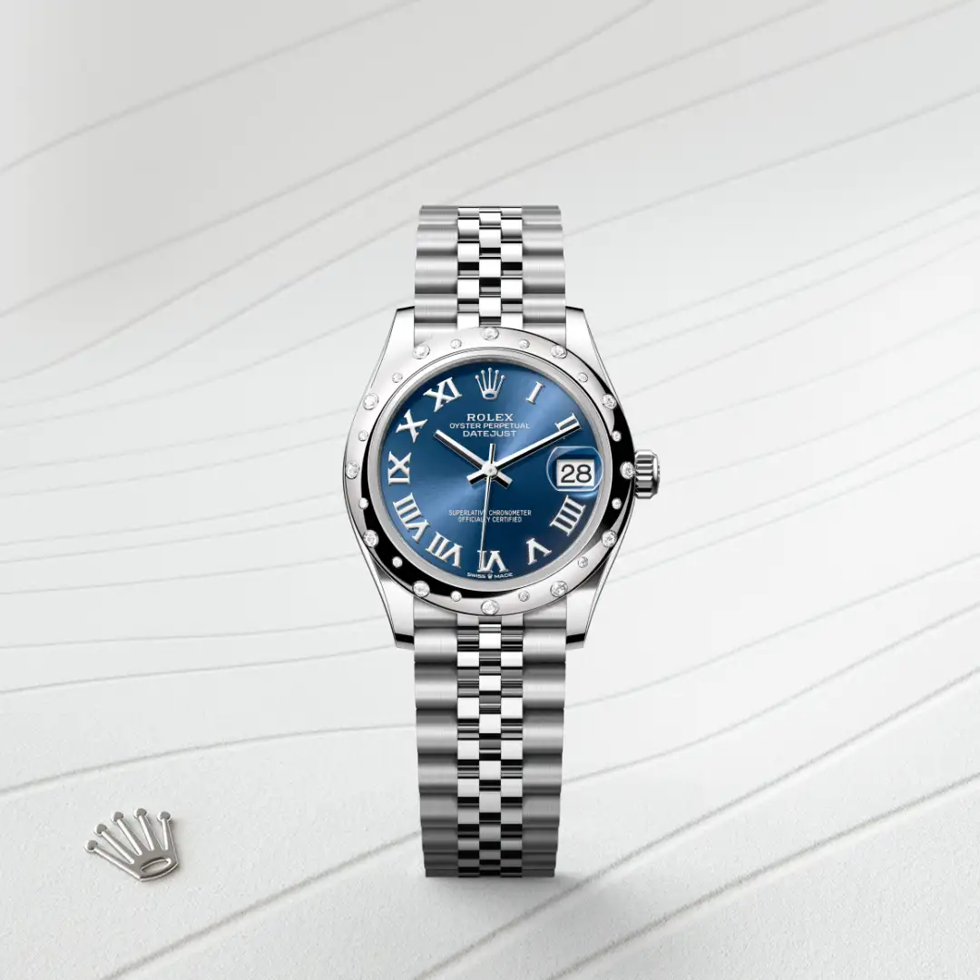 Rolex Datejust 31腕錶白色黃金鋼（蠔式鋼與白色黃金的組合）款，M278344RBR-0036 | 正泰鐘錶
