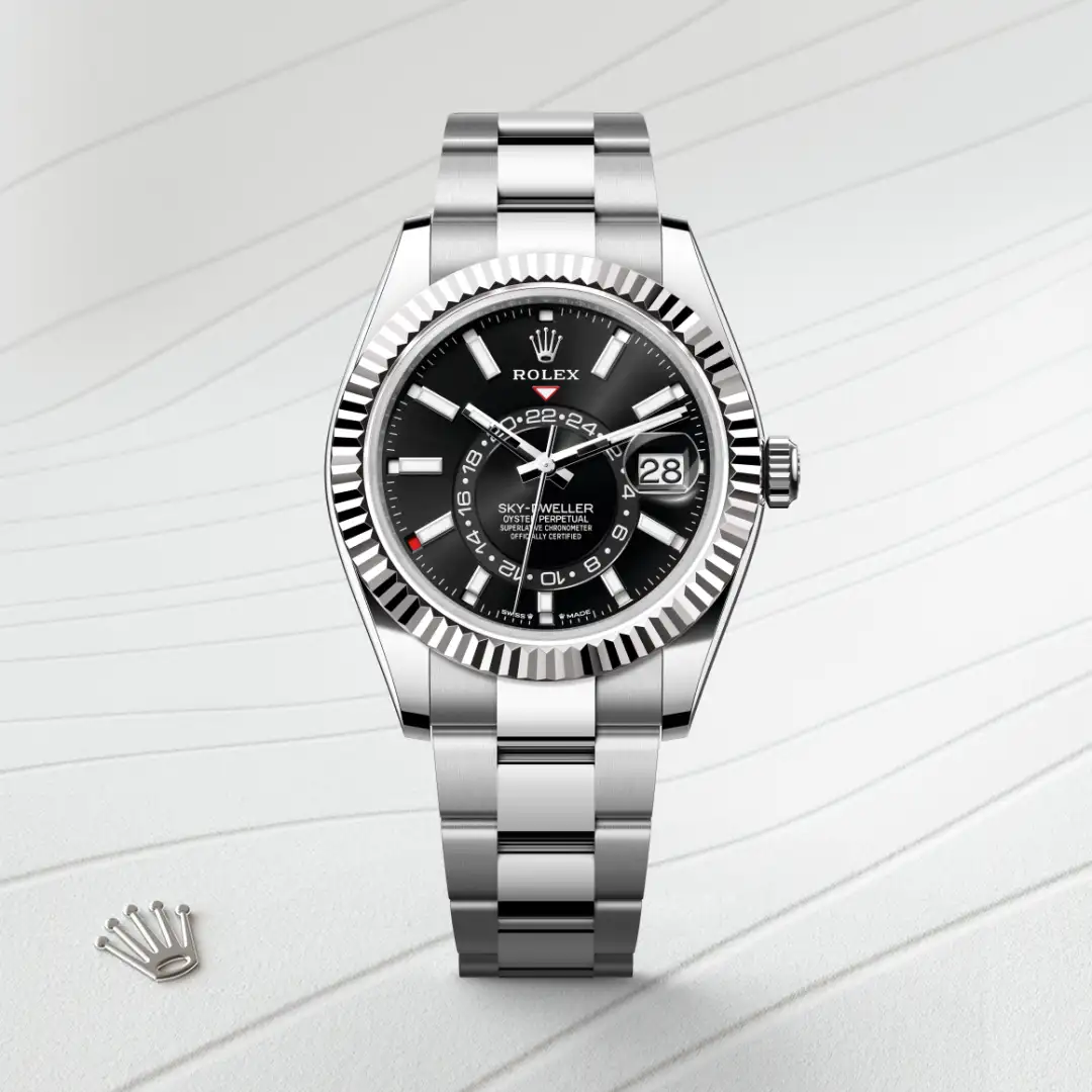 Rolex Sky-Dweller腕錶白色黃金鋼(蠔式鋼與白色黃金的組合)款,M336934-0007 | 正泰鐘錶