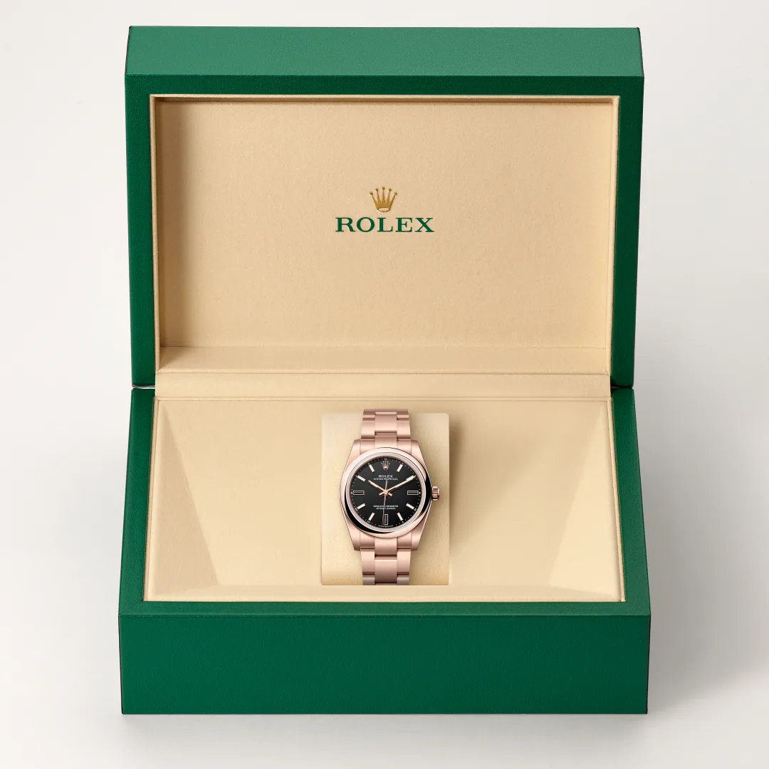 Rolex Oyster Perpetual 34腕錶18K永恒玫瑰金款，M124205-0001 | 正泰鐘錶
