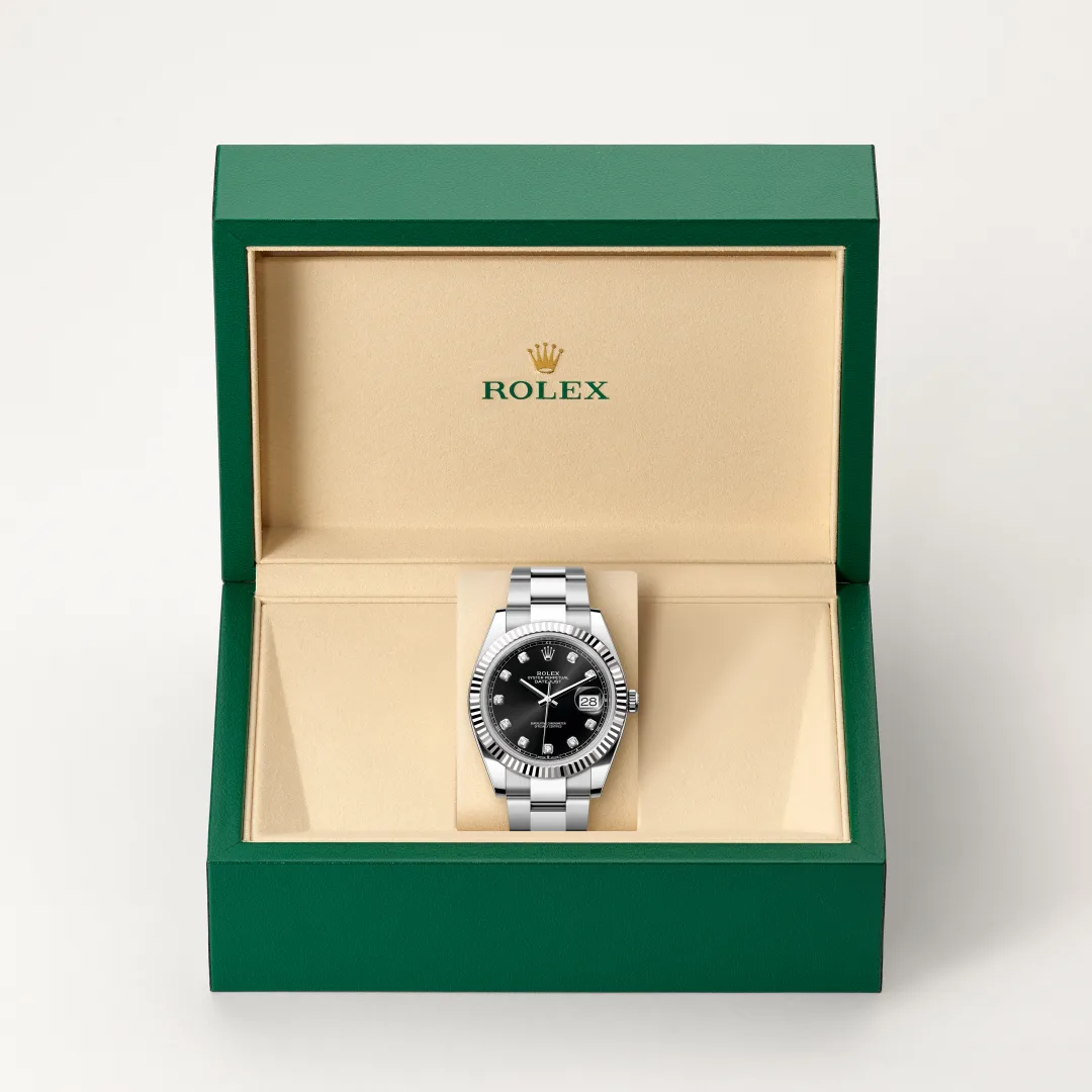 Rolex Datejust 41腕錶白色黃金鋼（蠔式鋼與白色黃金的組合）款，M126334-0011 | 正泰鐘錶