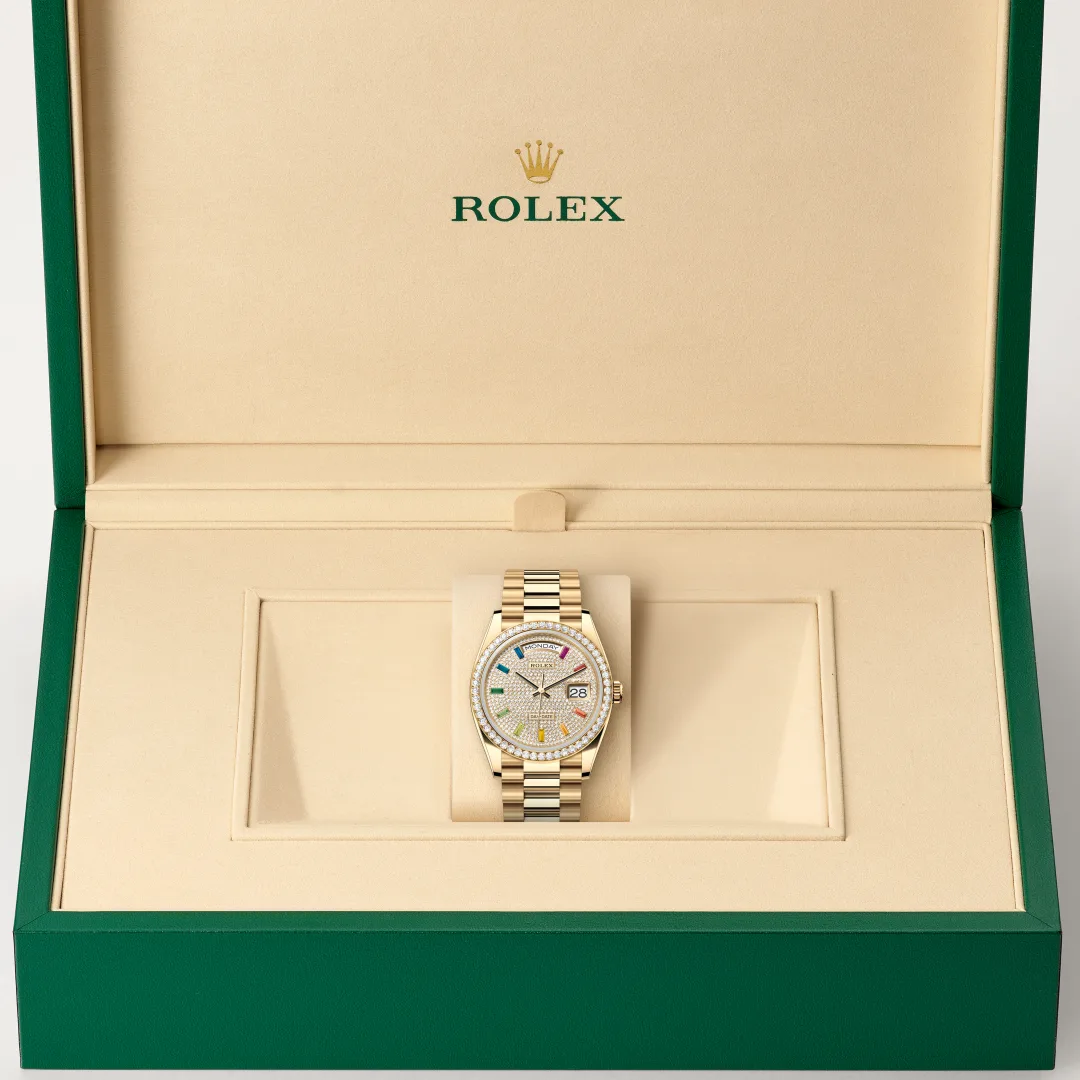 Rolex Day-Date 36腕錶18K黃金款，M128348RBR-0030 | 正泰鐘錶