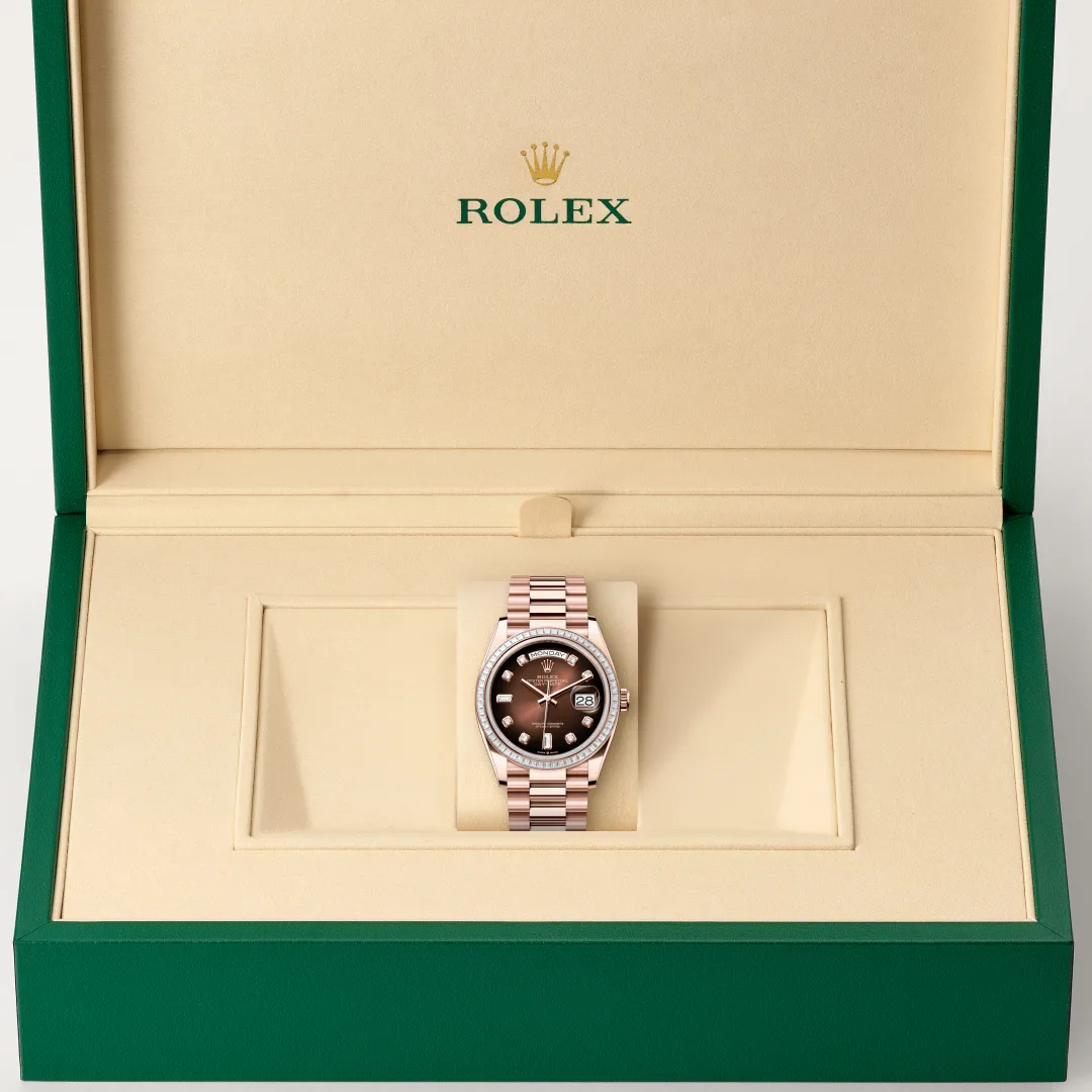 Rolex Day-Date 36腕錶18K永恒玫瑰金款，M128395TBR-0004 | 正泰鐘錶