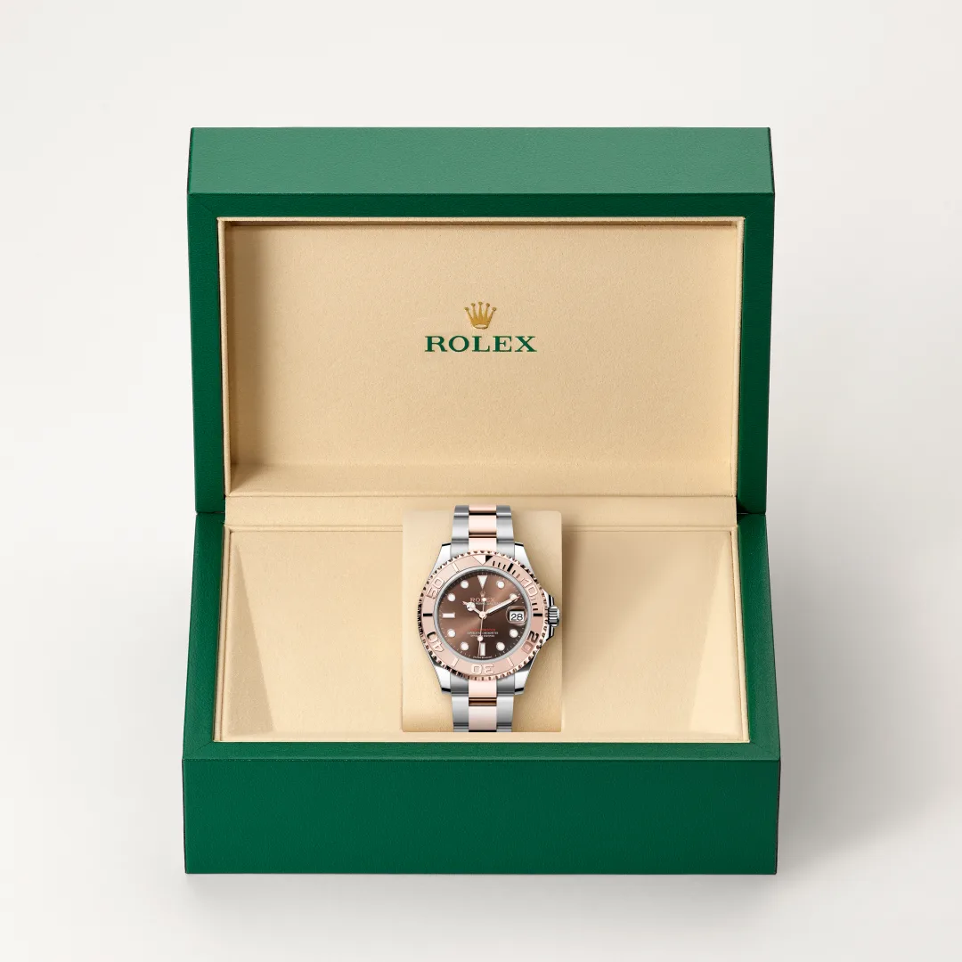 Rolex Yacht-Master 37腕錶永恒玫瑰金鋼(蠔式鋼與永恒玫瑰金的組合)款,M268621-0003 | 正泰鐘錶