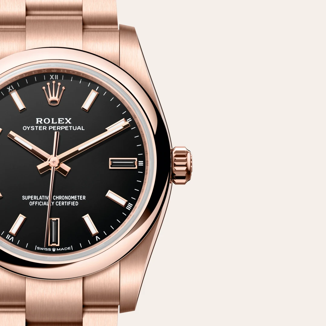 Rolex Oyster Perpetual 34腕錶18K永恒玫瑰金款，M124205-0001 | 正泰鐘錶