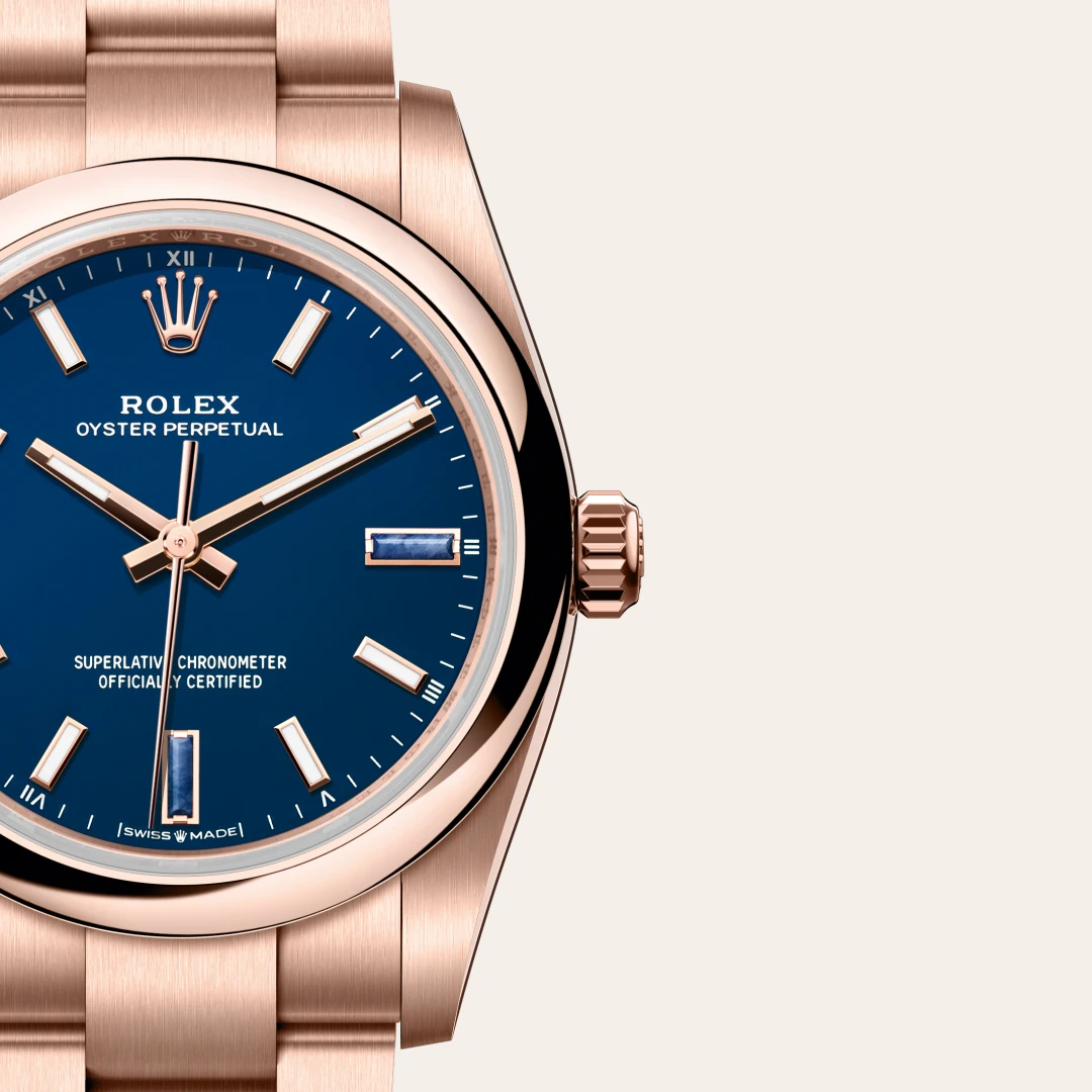 Rolex Oyster Perpetual 34腕錶18K永恒玫瑰金款，M124205-0002 | 正泰鐘錶