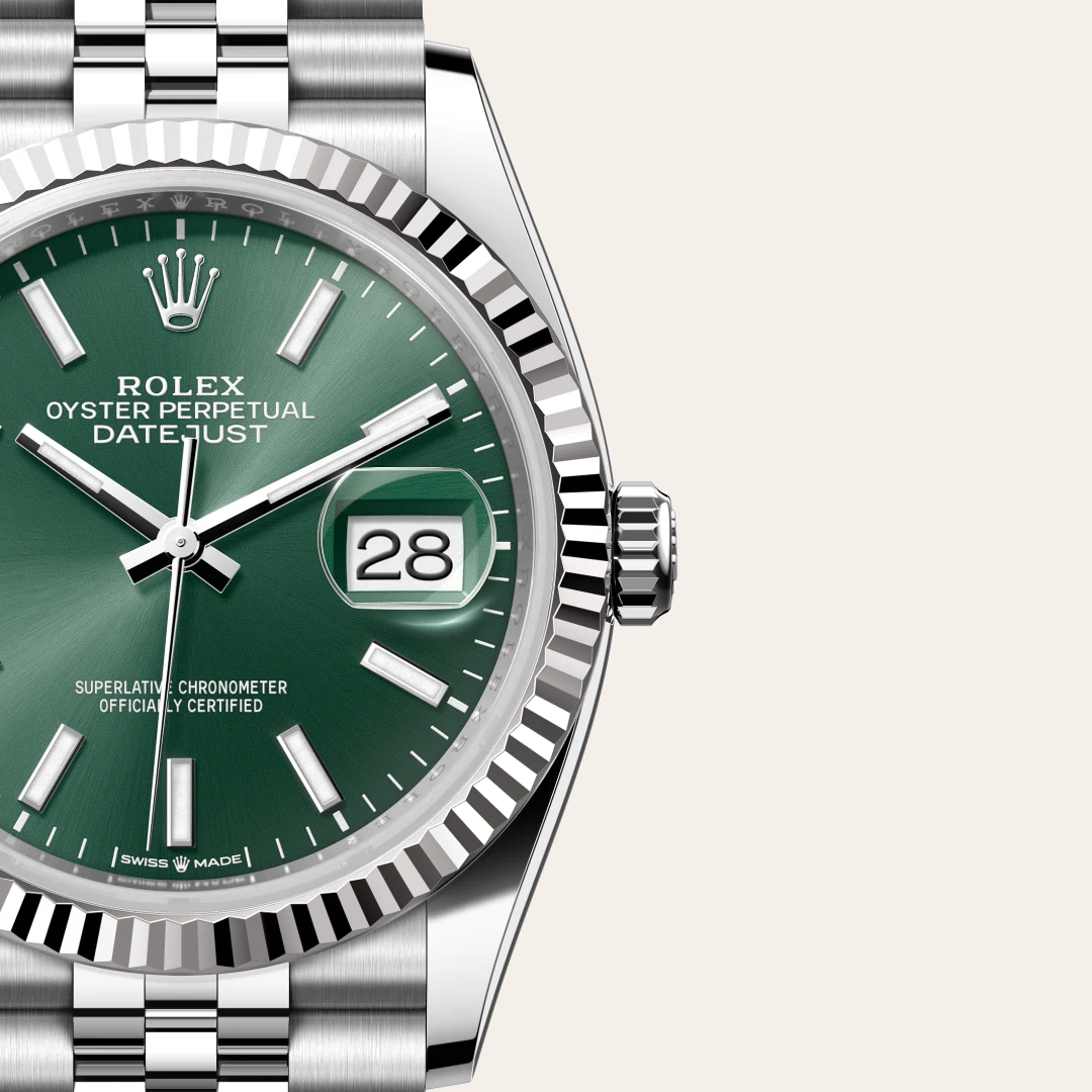 Rolex Datejust 36腕錶白色黃金鋼（蠔式鋼與白色黃金的組合）款，M126234-0051 | 正泰鐘錶
