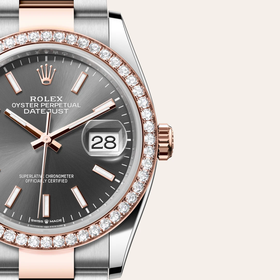 Rolex Datejust 36腕錶永恒玫瑰金鋼(蠔式鋼與永恒玫瑰金的組合)款,M126281RBR-0002 | 正泰鐘錶