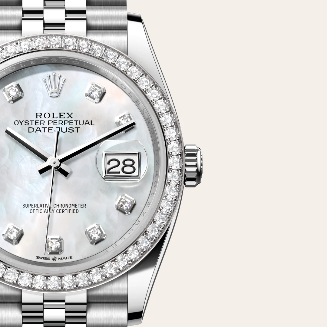 Rolex Datejust 36腕錶白色黃金鋼(蠔式鋼與白色黃金的組合)款,M126284RBR-0011 | 正泰鐘錶