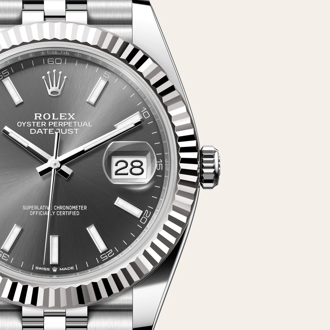 Rolex Datejust 41腕錶白色黃金鋼（蠔式鋼與白色黃金的組合）款，M126334-0014 | 正泰鐘錶