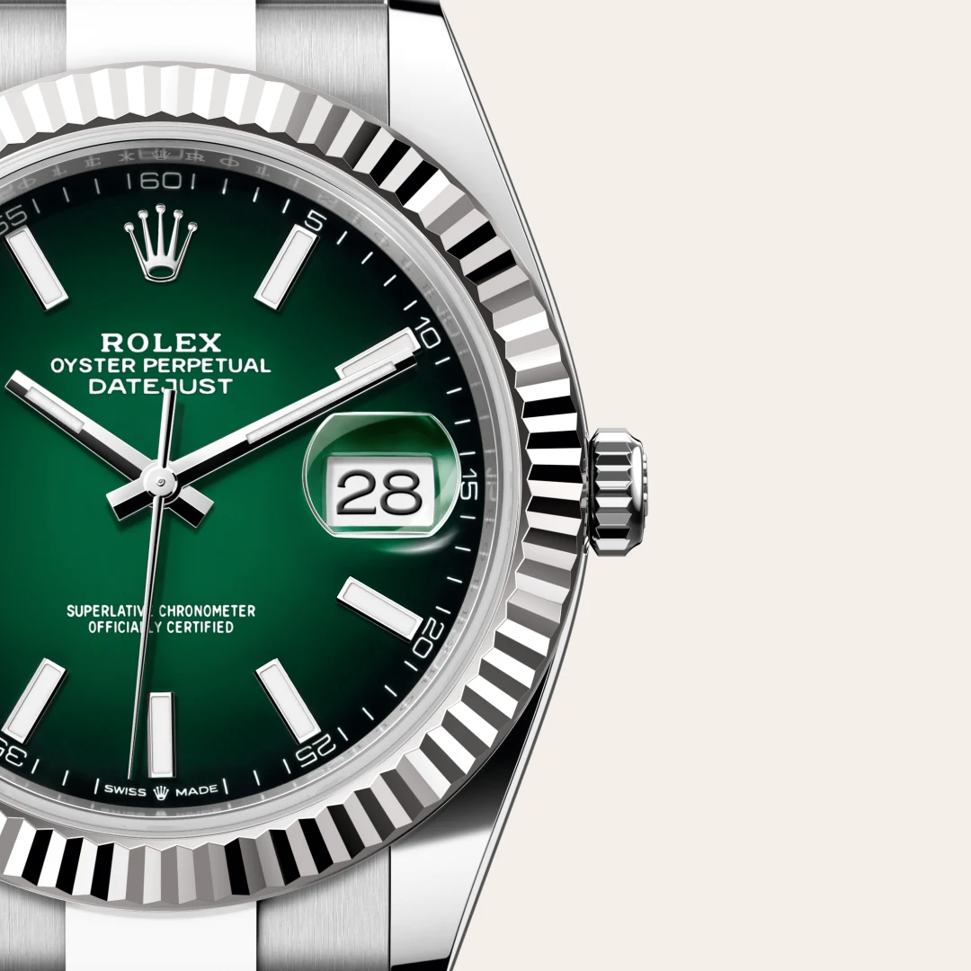 Rolex Datejust 41腕錶白色黃金鋼（蠔式鋼與白色黃金的組合）款，M126334-0033 | 正泰鐘錶