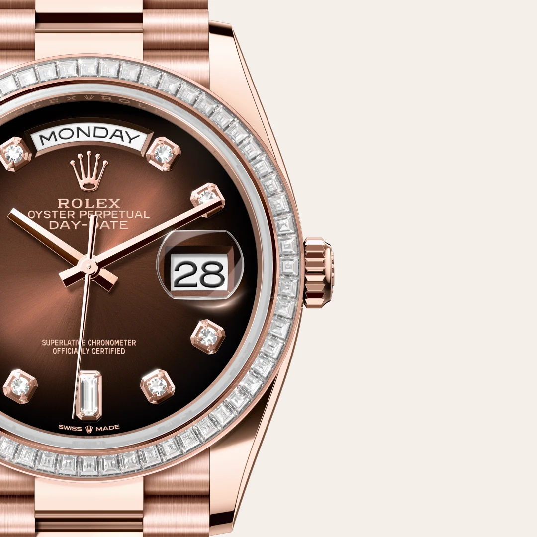 Rolex Day-Date 36腕錶18K永恒玫瑰金款，M128395TBR-0004 | 正泰鐘錶