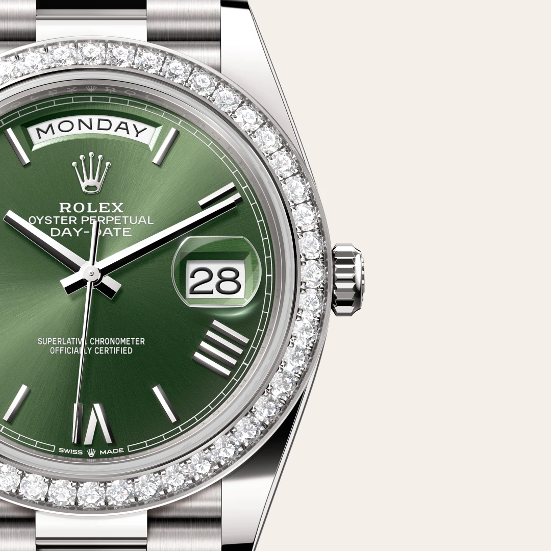 Rolex Day-Date 40腕錶18K白色黃金款，M228349RBR-0030 | 正泰鐘錶